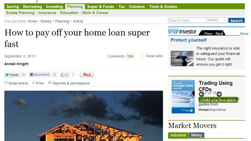 How (NOT!) To Pay Off Your Home Loan Super Fast