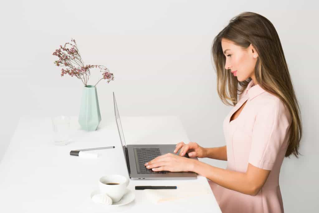 Woman At Laptop