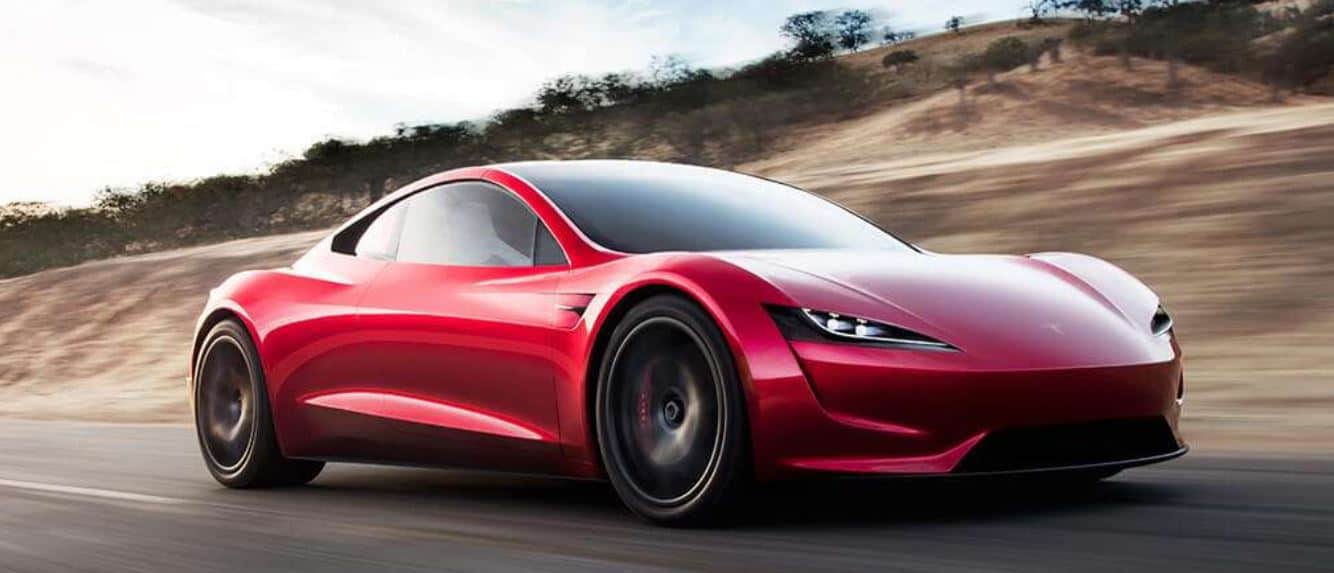 Tesla Roadster Red