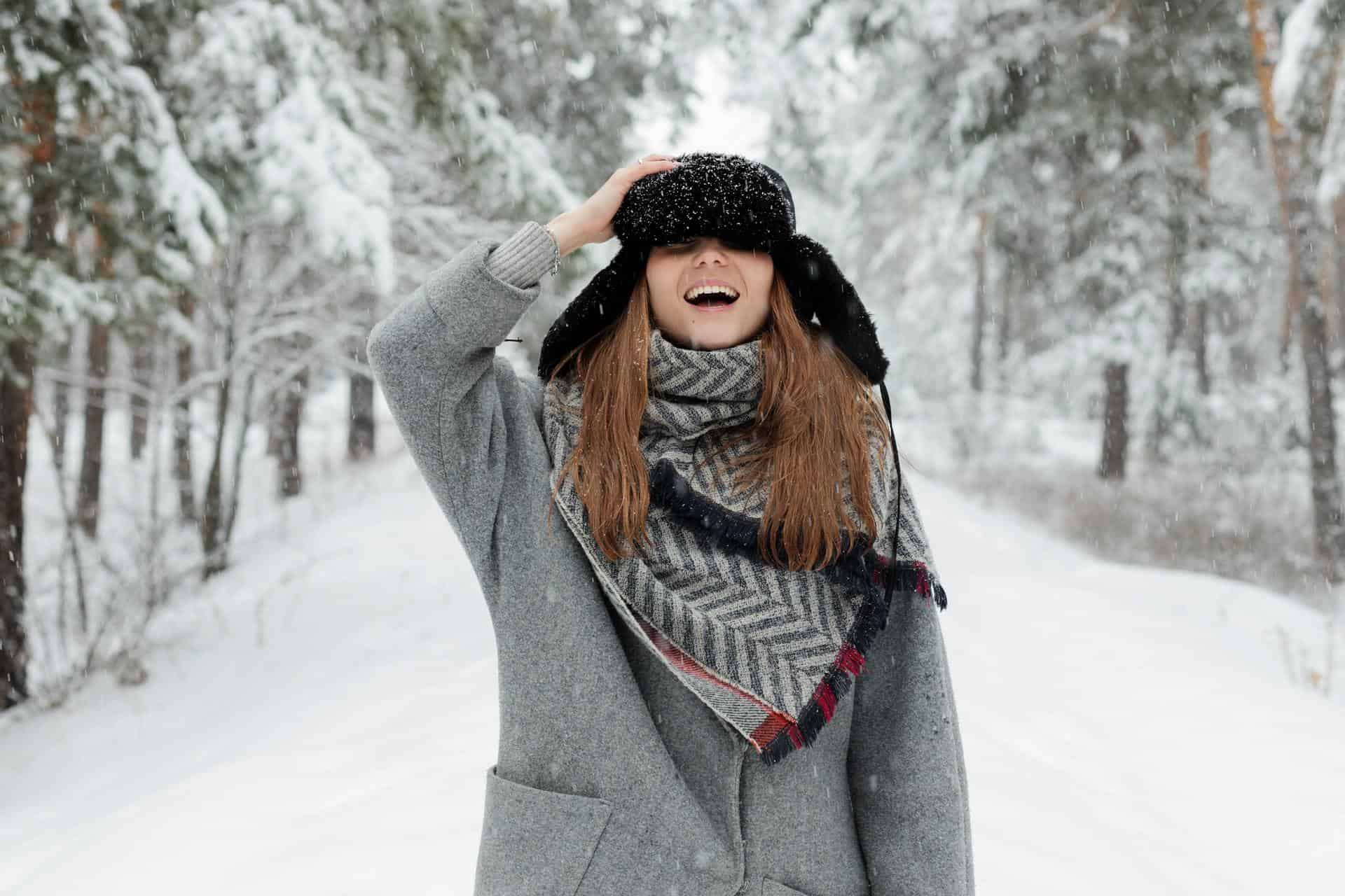 Woman In Coat Winter